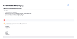 Revolutionizing Data Insights with AI – Powered Data Querying Tool